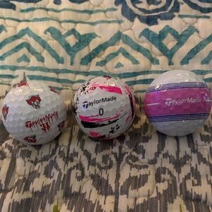 TaylorMade Golf Balls - White, Pink, Black